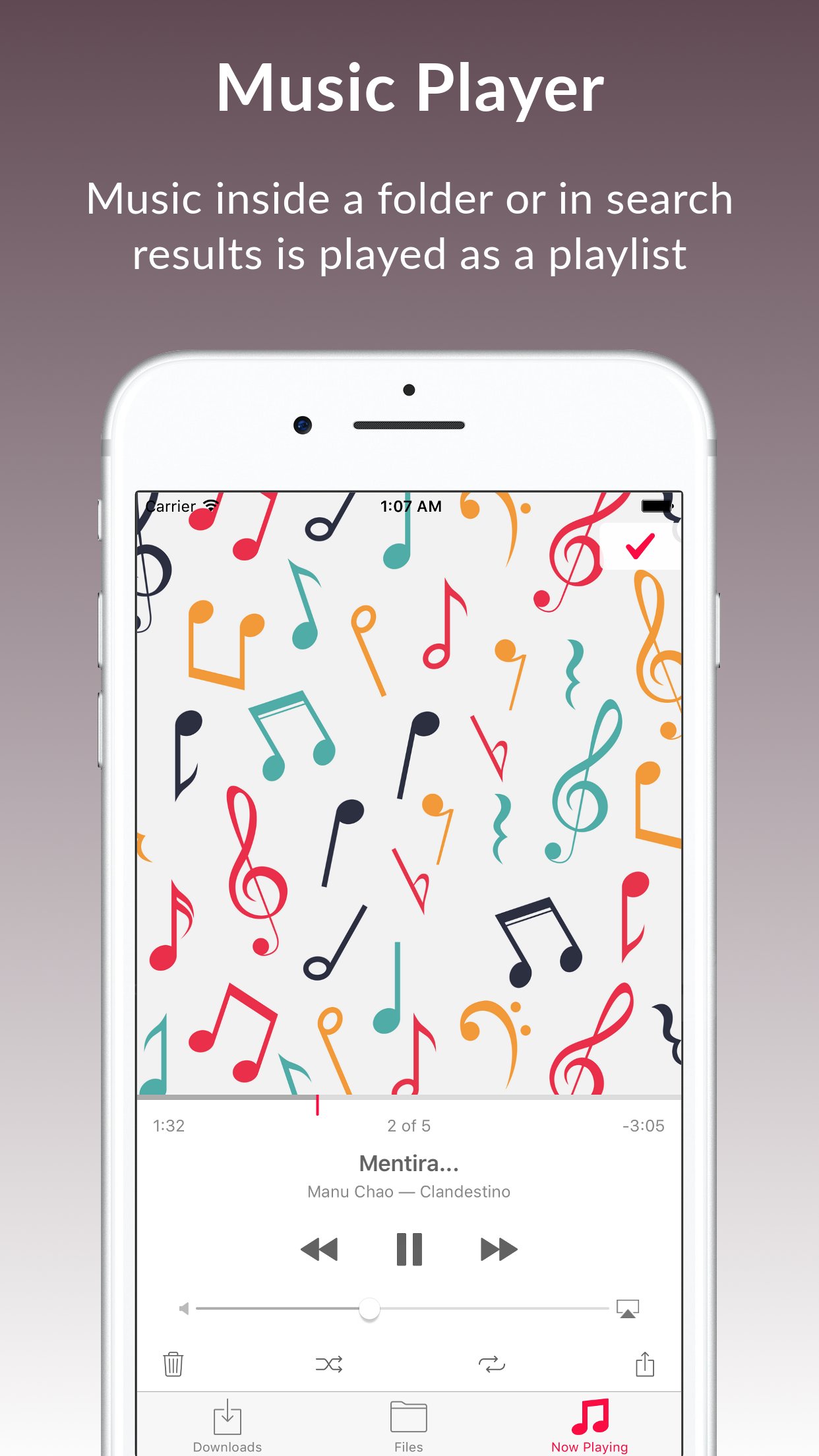 Files + Preview + Music Player